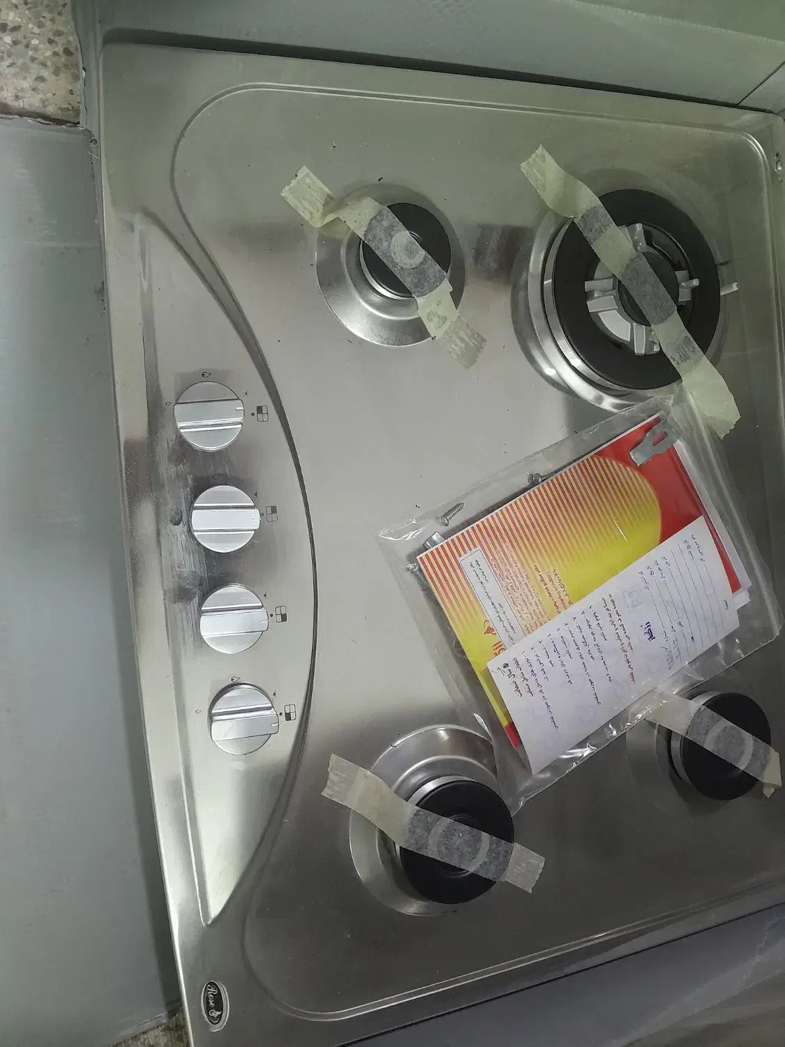 گاز صفحه ای ۴ شعله استیل رز گاز جنس قدیم عالی|اجاق گاز و لوازم برقی پختوپز|پاسارگاد, |دیوار