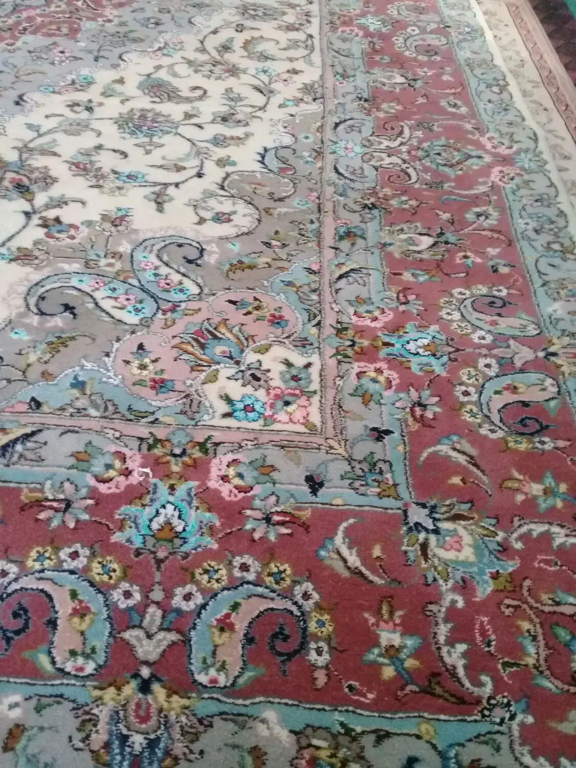 فرش دستباف|فرش|کاشان, فین کوچک|دیوار