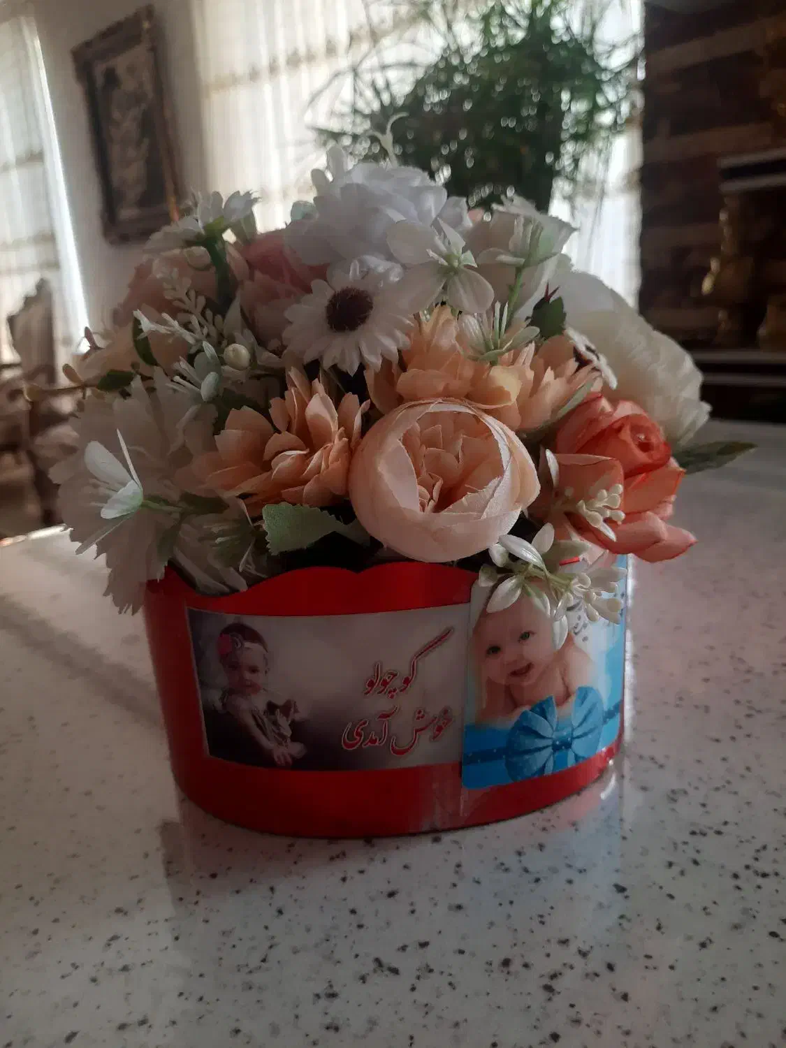 باکس گل برای زایمان|گل مصنوعی|اراک, |دیوار