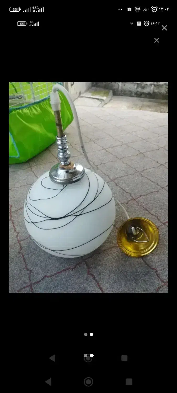 لوستر دو عدد دونه ای 200|لوستر و چراغ آویز|رشت, پیرکلاچای|دیوار