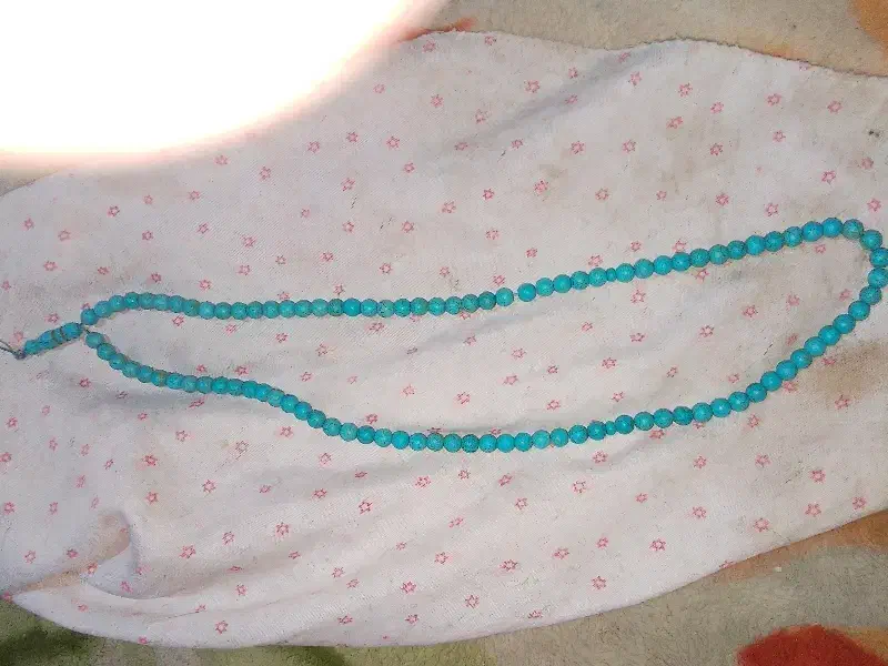 تسبیح۱۰۱تایی فیروزه ای آکومدل D89 ویک انگشتر اطیقه|زیورآلات و اکسسوری|خاش, |دیوار