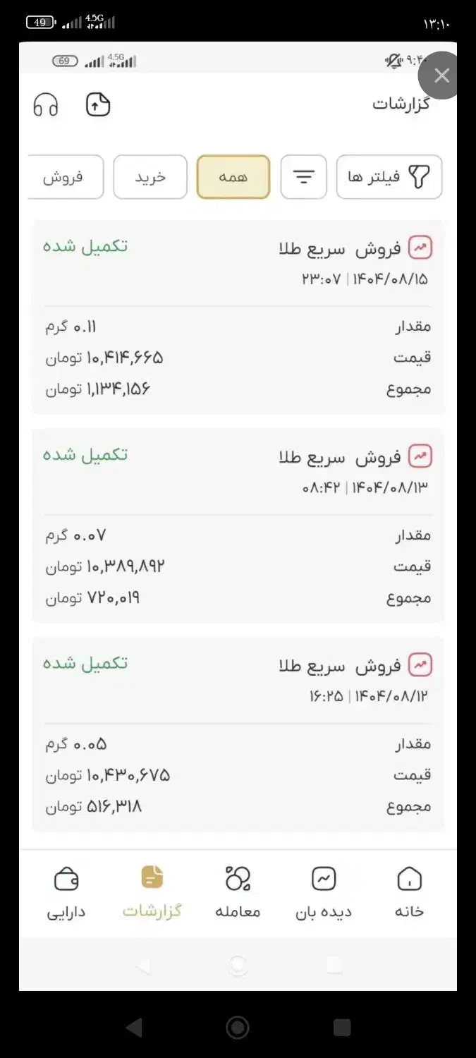 برنامه داریک 10سوت طلای رایگان|جواهرات|ایذه, |دیوار
