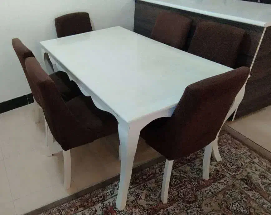 میز نهارخوری|میز و صندلی غذاخوری|جم, |دیوار