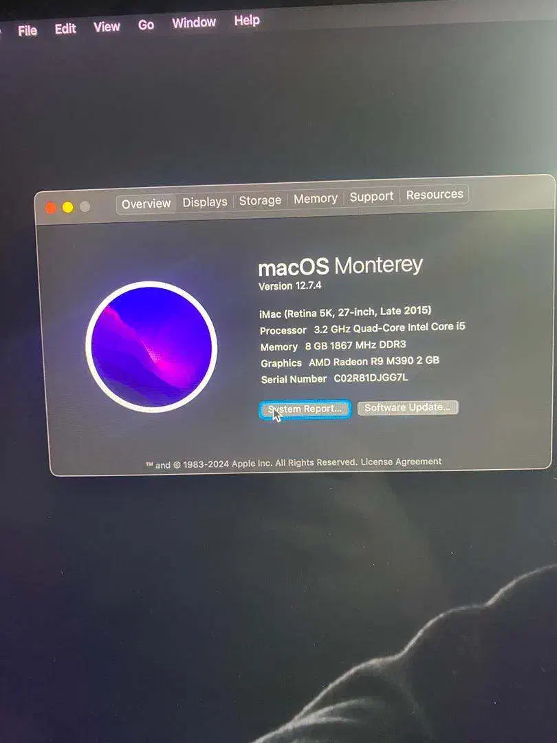 imac mk462 کامپیوتر آل این وان اپل|رایانه رومیزی|رشت, جهاد|دیوار