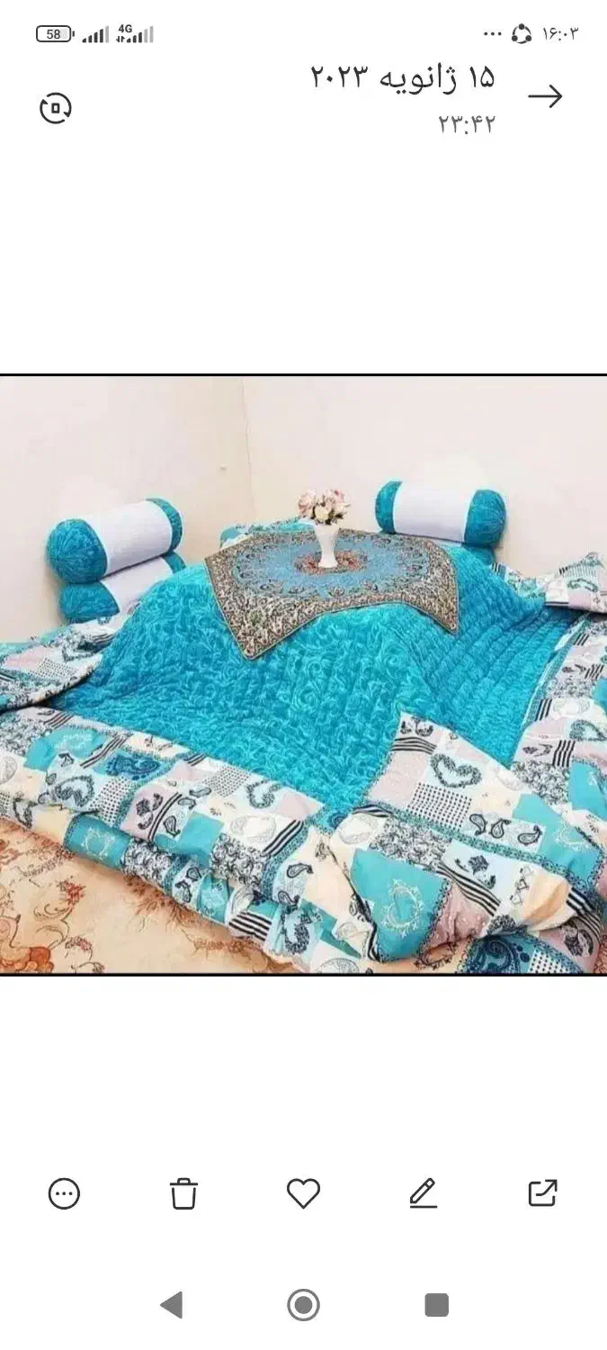 تولیدی انواع لحاف کرسی و تشک و بالش کلی و جزئی|رختخواب، بالش، پتو|همدان, |دیوار