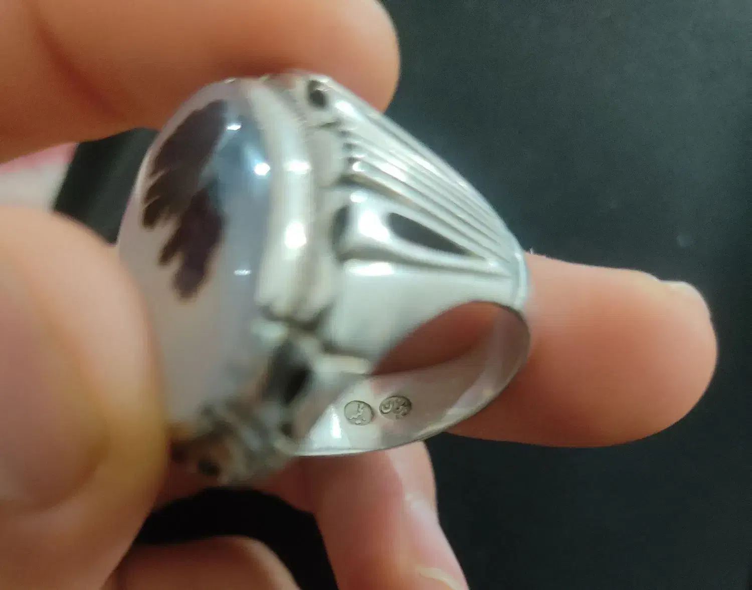 انگشتر شجر دو مهر کار استاد مجید|جواهرات|ایجرود, |دیوار