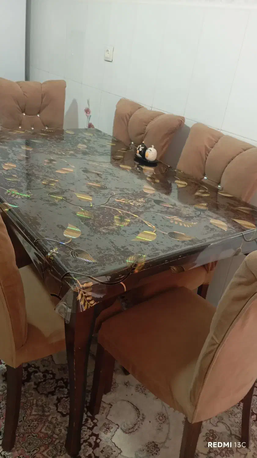 میز ناهارخوری ۶ نفره|میز و صندلی غذاخوری|گلبهار, نوبهار|دیوار