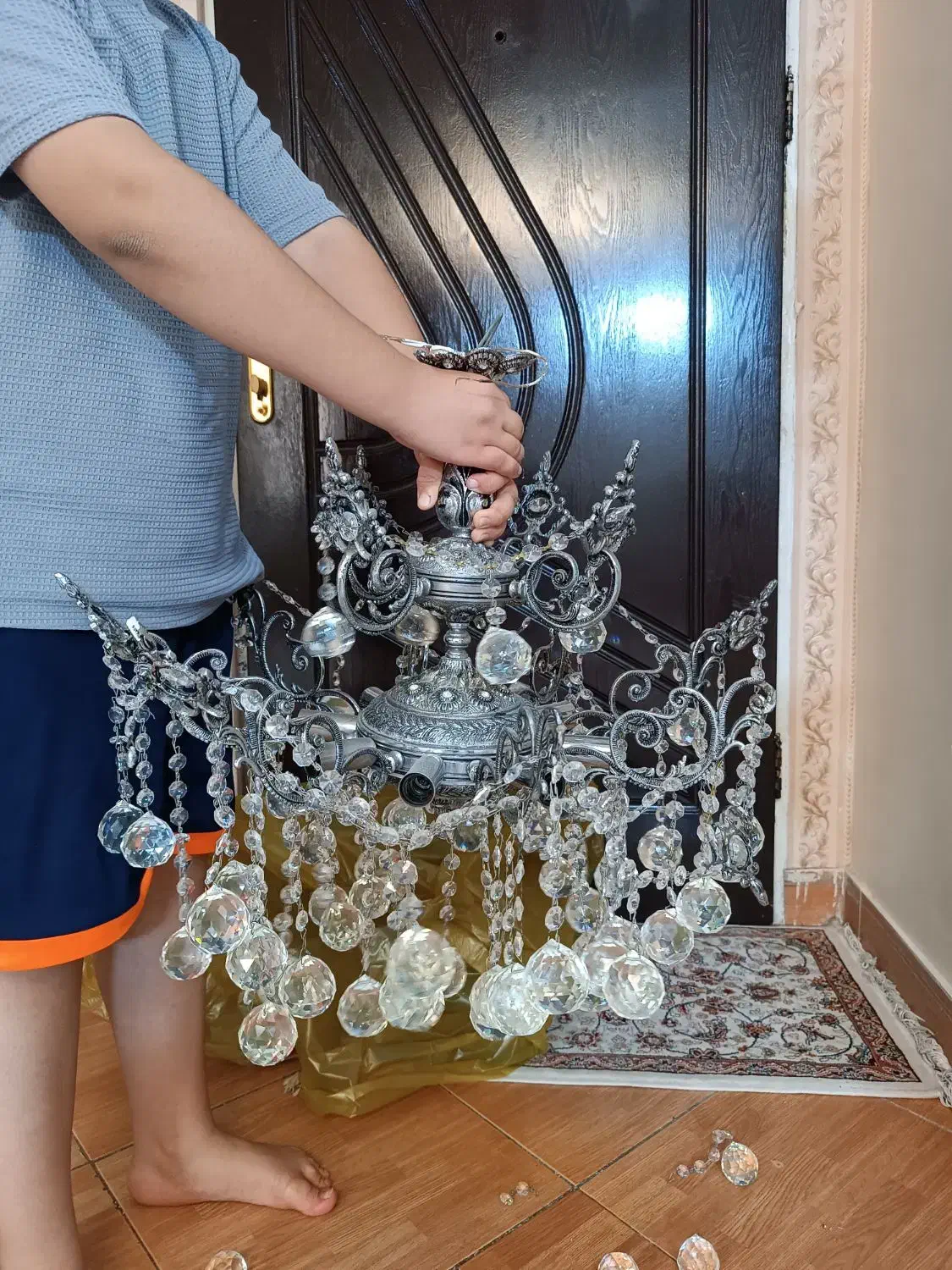 لوستر برنجی|لوستر و چراغ آویز|تهران, کیانشهر|دیوار