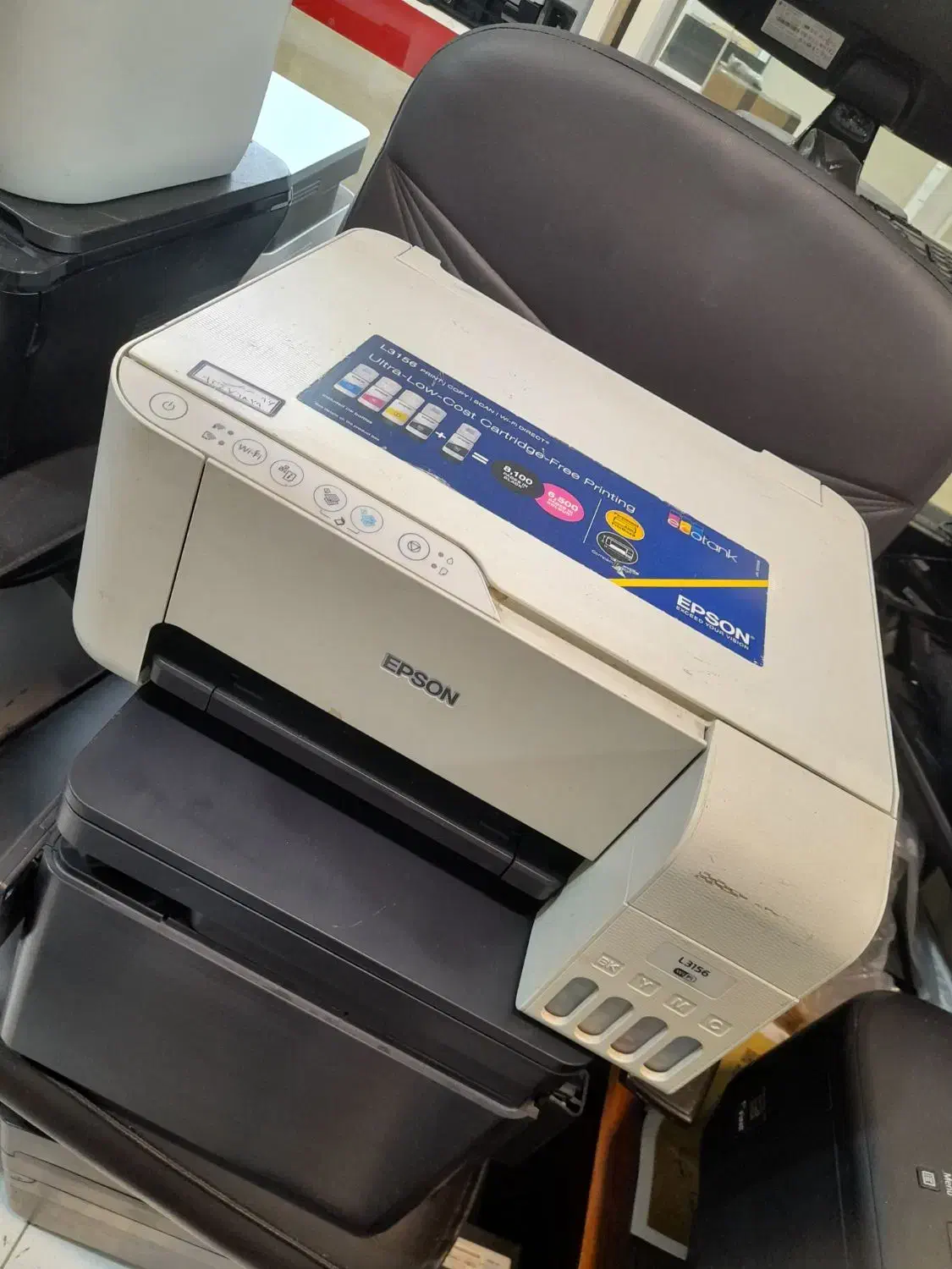 پرینتر جوهر افشان .اسکنر .رنگی . تمیز تمیز|پرینتر، اسکنر، کپی، فکس|کیش, |دیوار