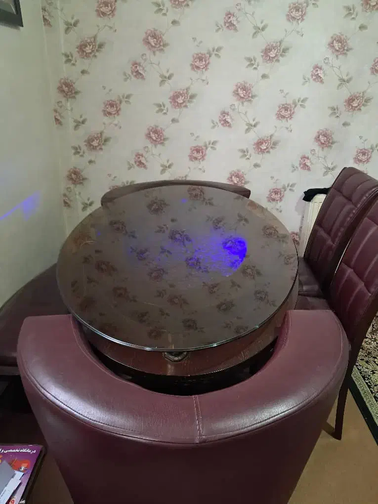 میز ناهار خوری چرم مبل چرم ۷ نفره|میز و صندلی غذاخوری|صدرا-فارس, فاز ۱|دیوار