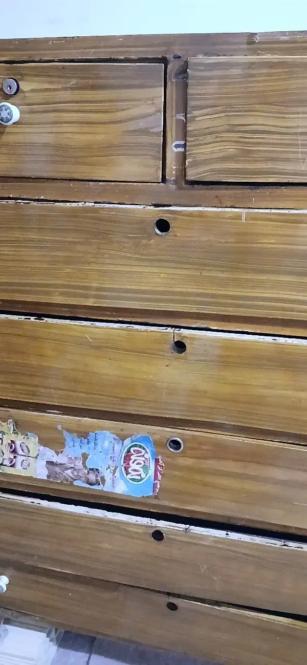 دراور آهنی هفت کشویی|جاکفشی، کمد، دراور|ایذه, |دیوار