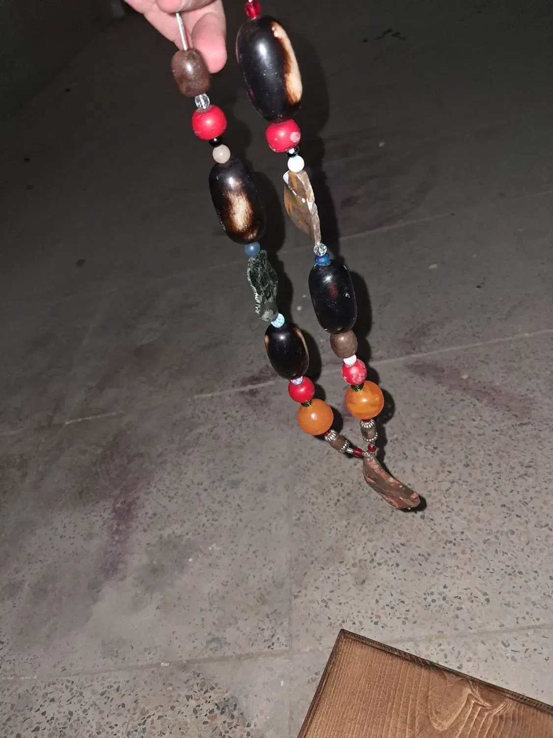 گردن بند زیبای قیمتی از مهرههای عقیق یشم|جواهرات|کرمانشاه, |دیوار