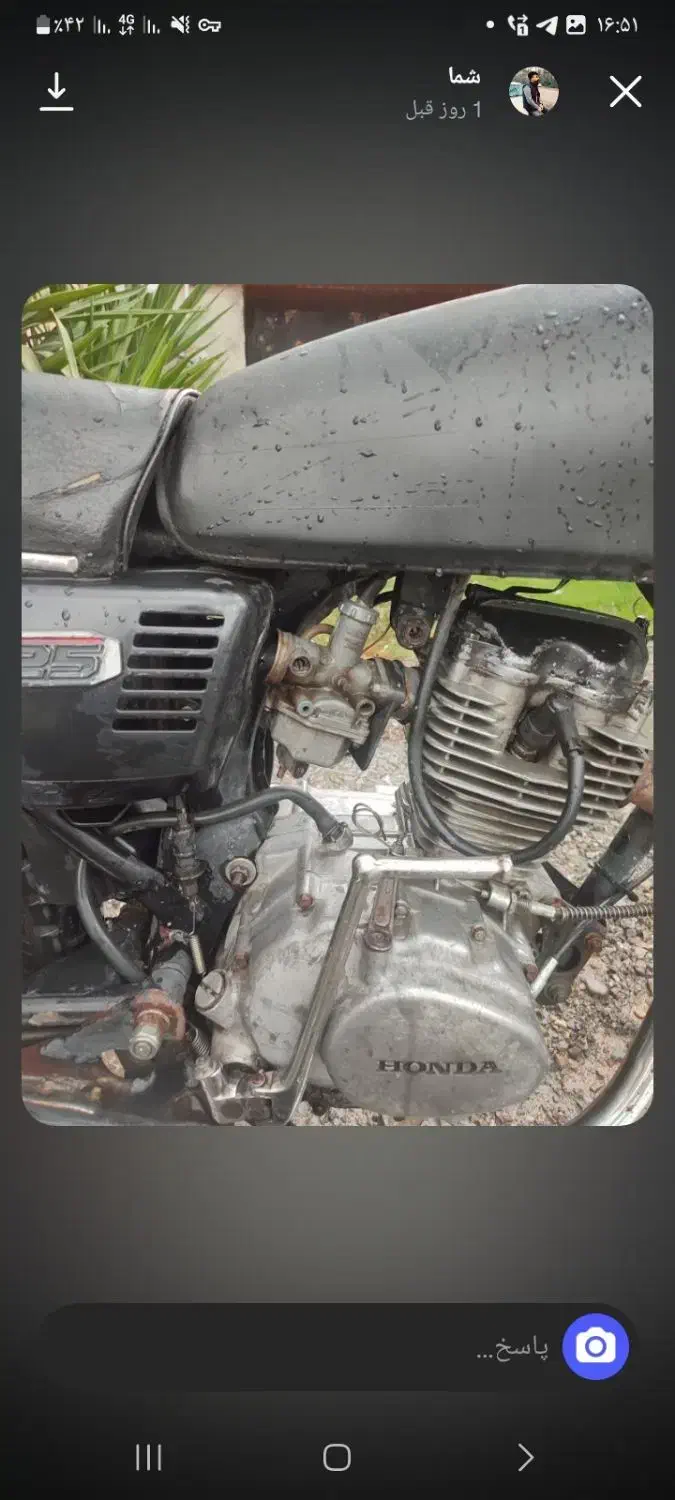 سی جی مدارک دار ۱۲۵cg|موتورسیکلت|نوکنده, |دیوار