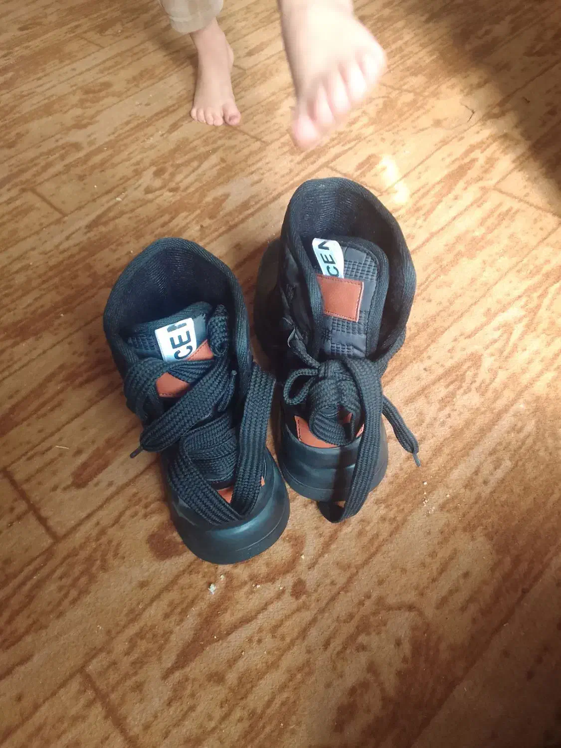 یک جفت کفش نیم بوت|کیف، کفش، کمربند|تربت جام, میان جام|دیوار