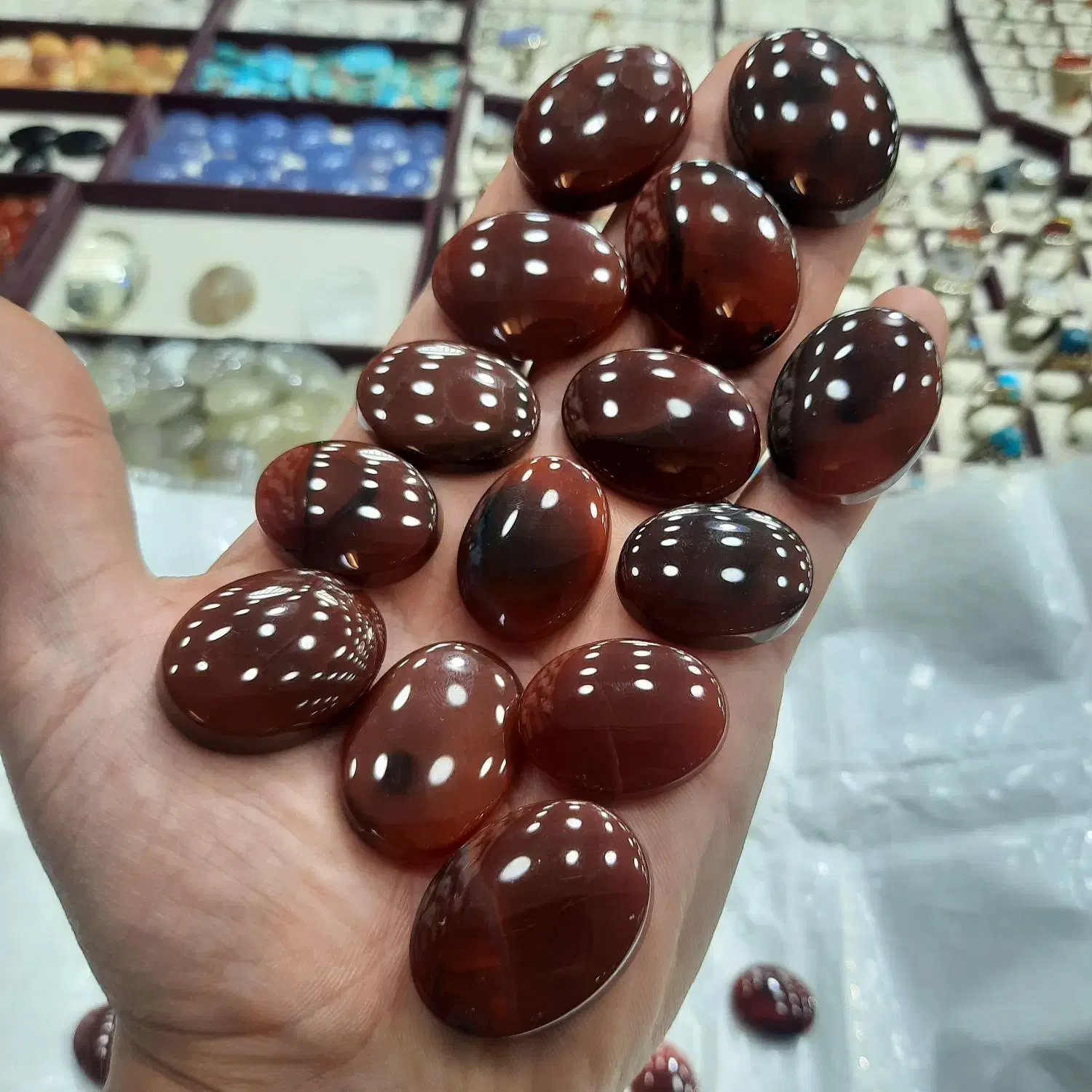 سنگ های عقیق کرزی یمن مناسب انگشتر و گردنبند|جواهرات|ری, هاشم‌آباد|دیوار