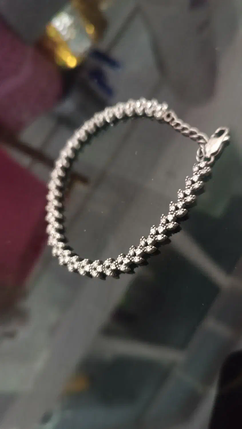 دستبند نقره طرح فلاور|جواهرات|قم, ارم|دیوار