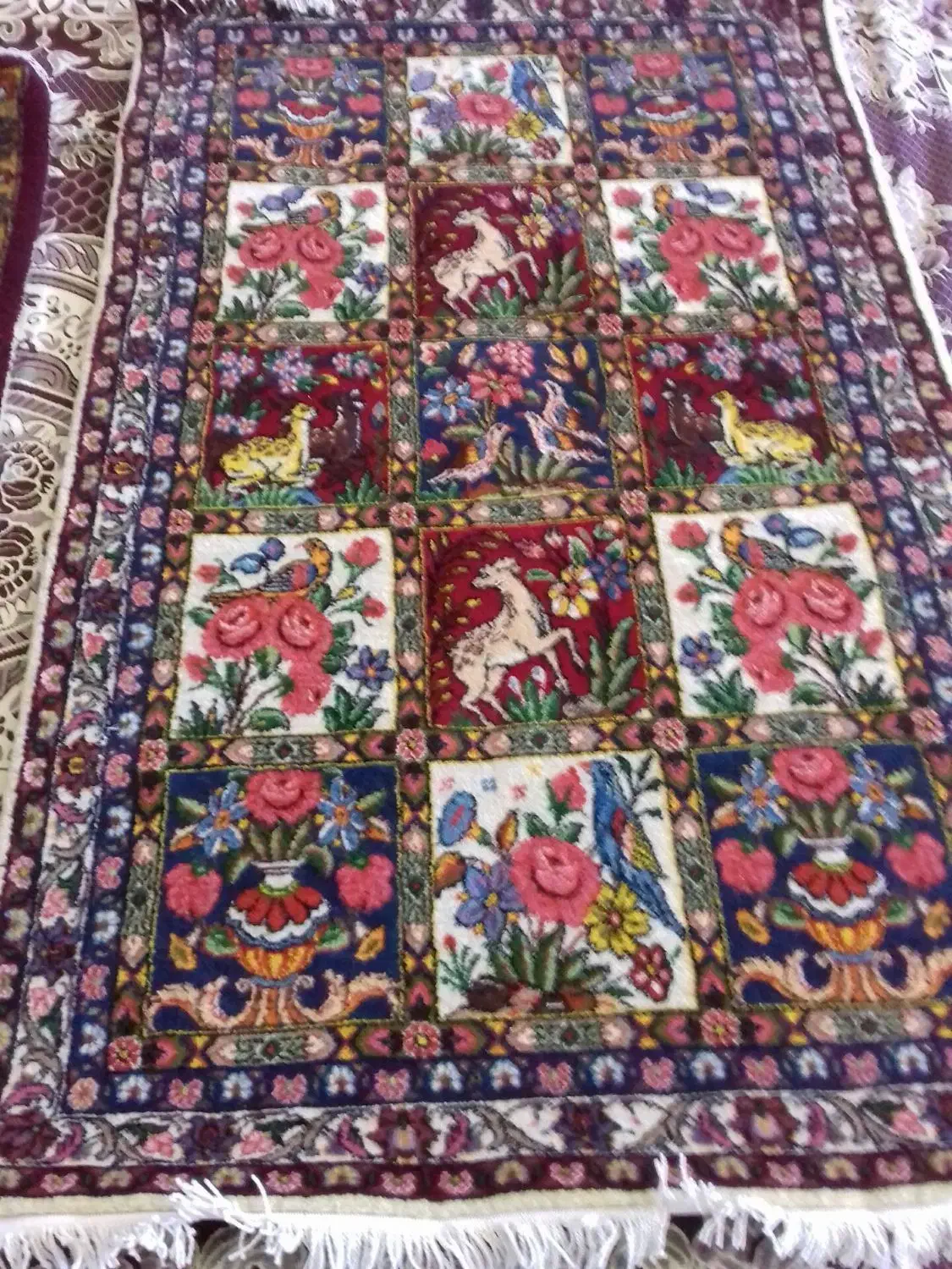 قالی دستباف|فرش|جونقان, |دیوار