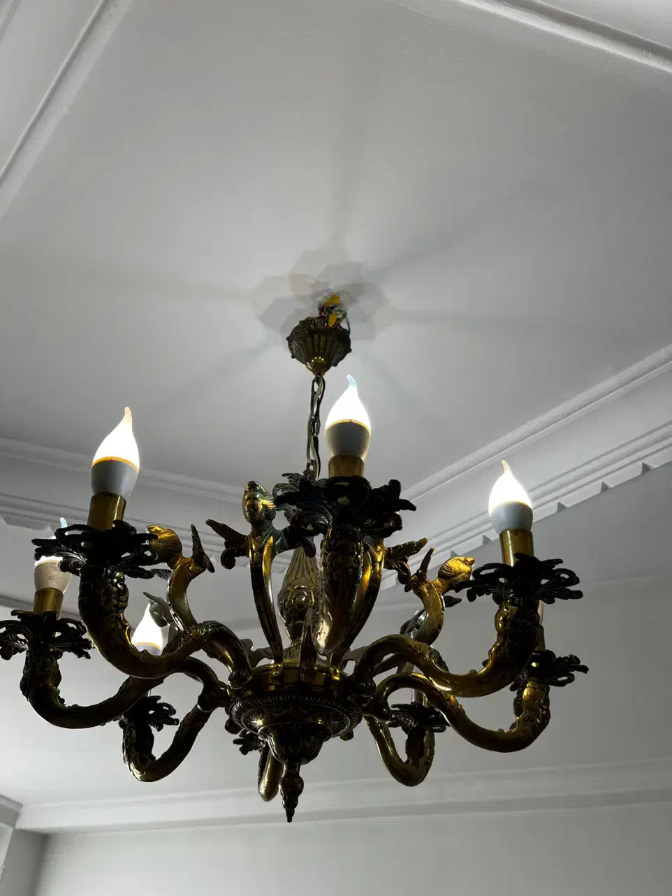 لوستر برنجی اصل|لوستر و چراغ آویز|رشت, توشیبا|دیوار