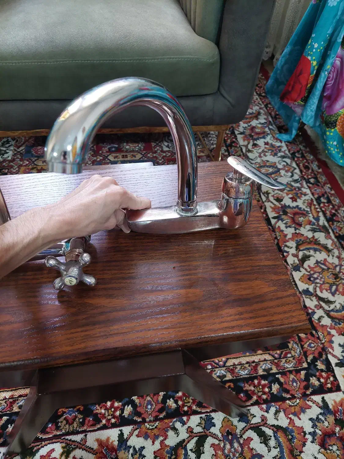 ست ۵ تیکه شیرآلات در حد نو.فارسان|لوازم سرویس بهداشتی|فارسان, |دیوار