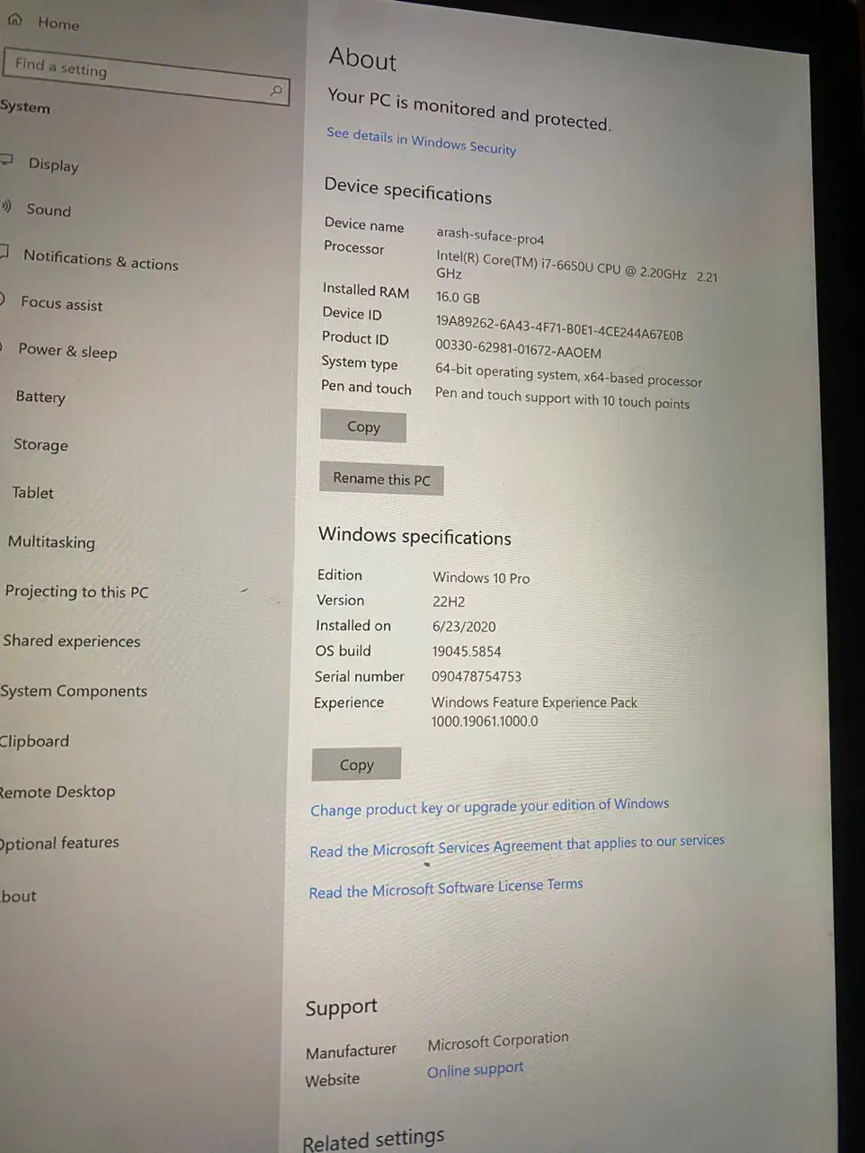 surface pro 4 i7 500gb|رایانه همراه|لواسان, |دیوار
