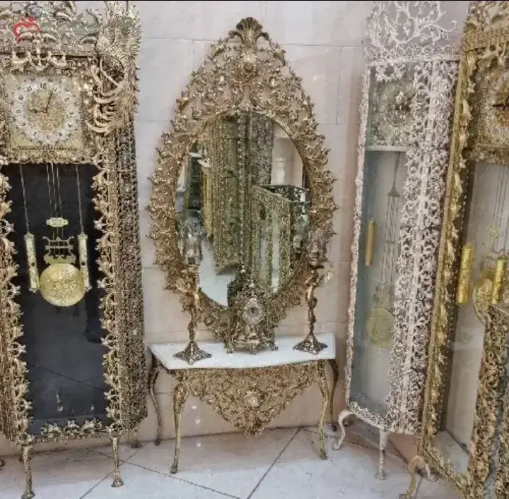 خرید فروش آینه شمعدان ساعت گنجینه برنز قیمت خوب|آینه|مشهد, نوید|دیوار