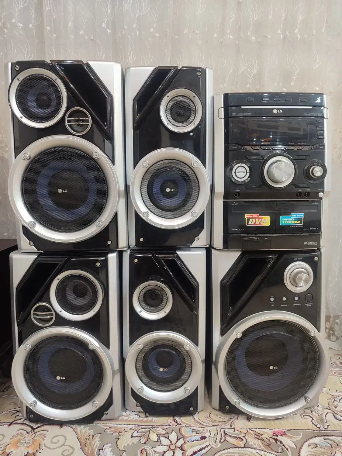 ضبط LG با اکو و صدای 11هزار وات تخفیف نداره|سیستم صوتی خانگی|یاسوج, |دیوار