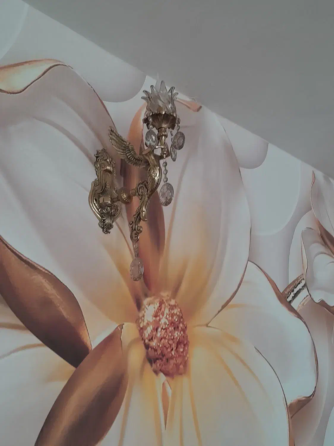 چراغ شب برنز در حد نو|چراغ خواب و آباژور|تبریز, |دیوار