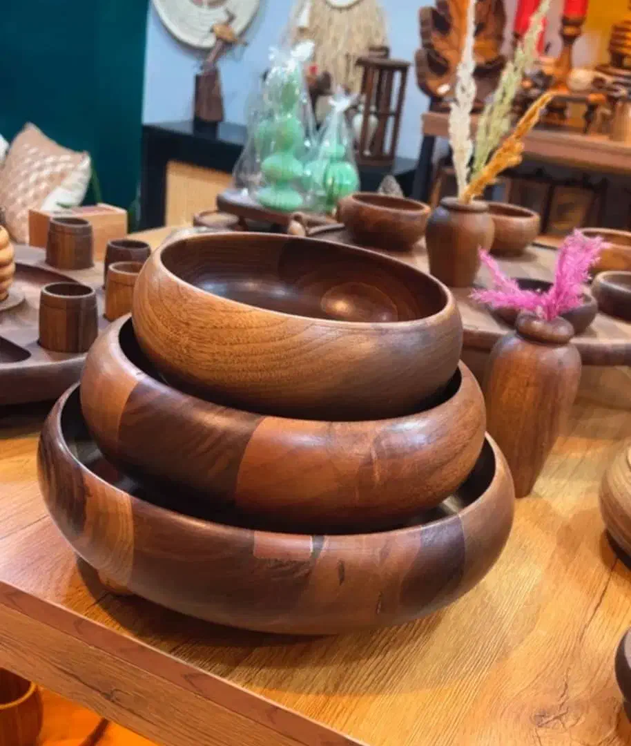 سینی ،میوه خوری،  شکلات خوری ظروف چوبی عمده|ظروف سرو و پذیرایی|بوشهر, |دیوار