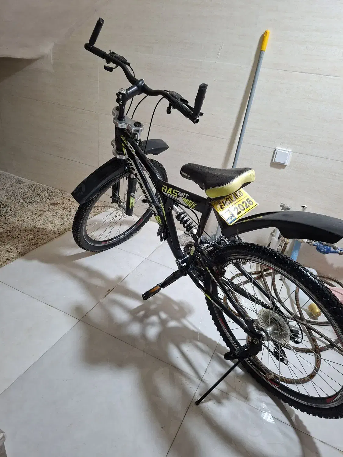 دوچرخه ۲۶ تمیز  فنری  و کمک دار و دنده ای و  پلاک|دوچرخه، اسکیت، اسکوتر|کوه چنار, |دیوار