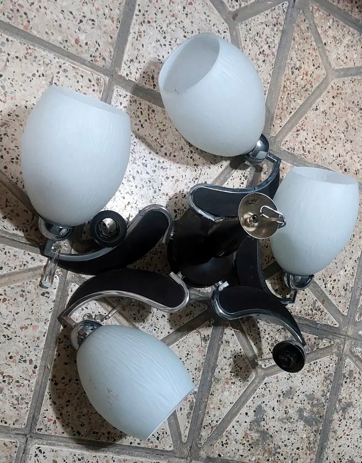 لوستر ۵ شعله|لوستر و چراغ آویز|مشهد, زیبا شهر|دیوار