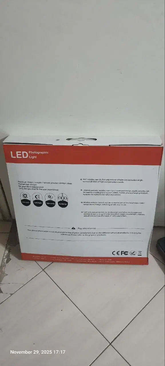 رینگ لایت با سه پایه مدل Harmony M21 در حد نو|دوربین عکاسی و فیلم‌برداری|قدس, شهر‌قدس|دیوار