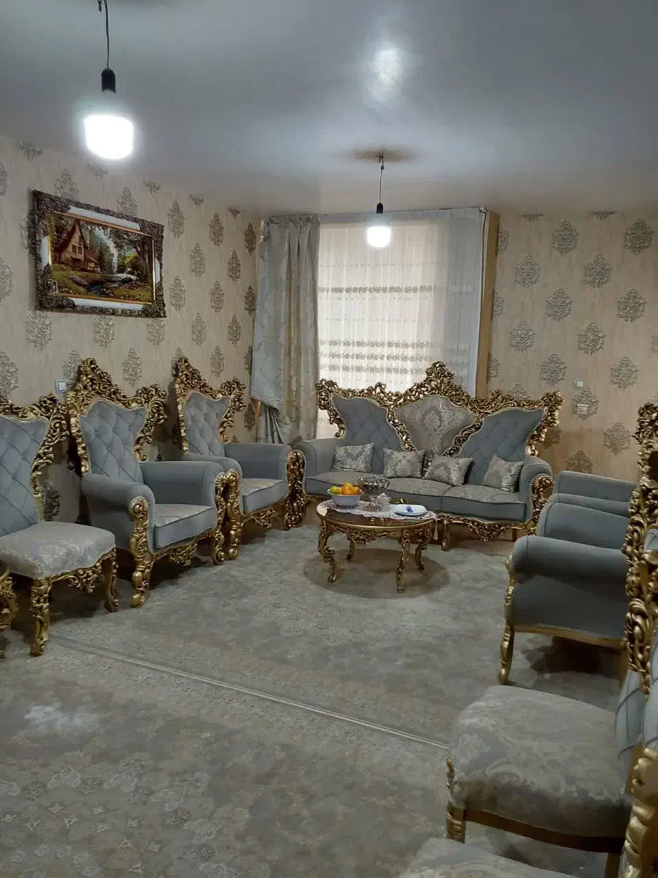 مبل ۹نفره همراه با میزناهار خوری شش نفره|مبلمان خانگی و میز عسلی|اراک, |دیوار