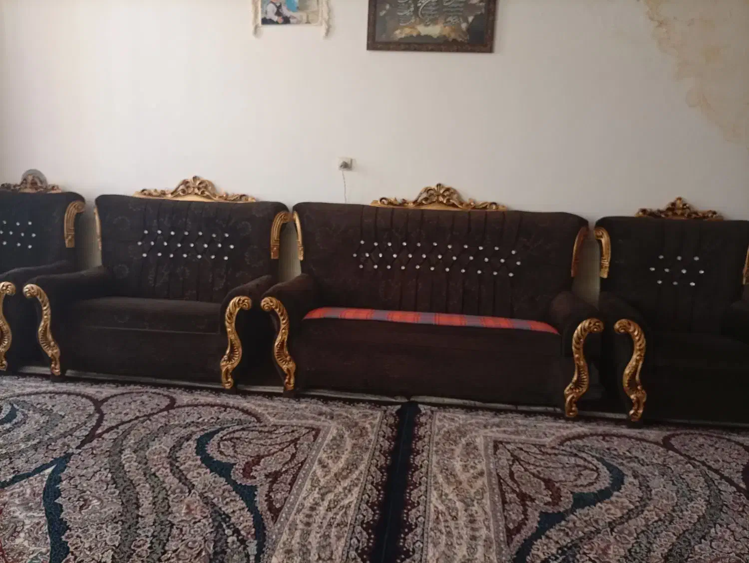 مبل هفت نفره با میز وگل میز|مبلمان خانگی و میز عسلی|بیضا, |دیوار