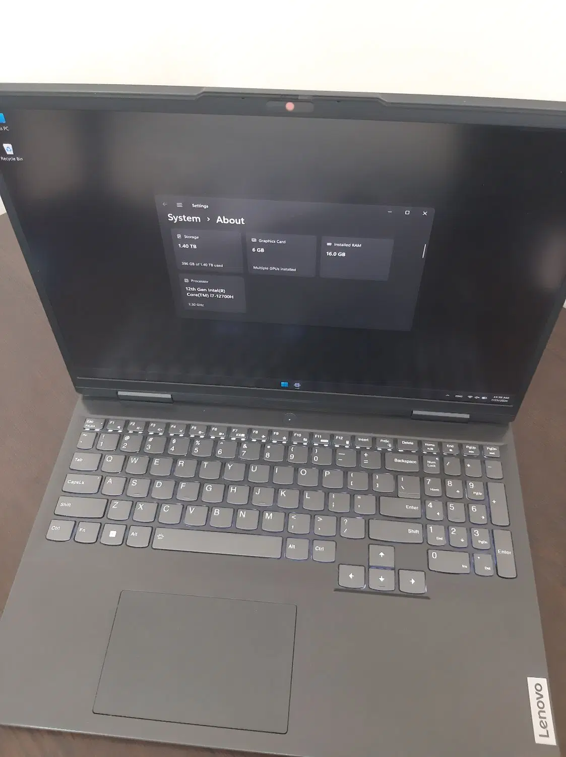Laptop Lenovo ideapad gaming3 16iah7|رایانه همراه|تهران, تاکسیرانی|دیوار