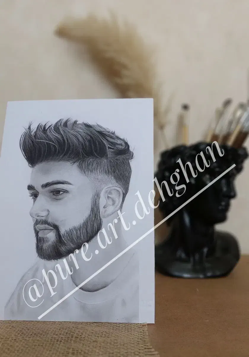 طراحی چهره|تابلو، نقاشی، عکس|گناباد, |دیوار