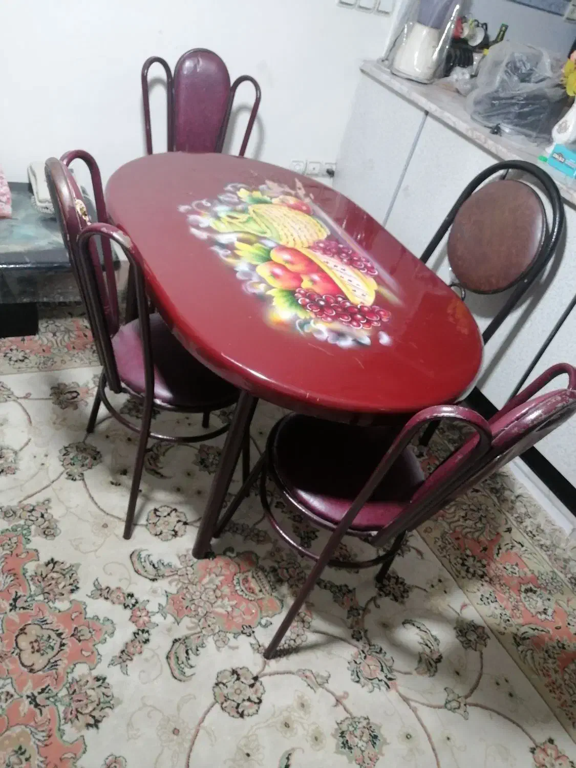 میز غذا خوری 4 نفره|میز و صندلی غذاخوری|ملک‌آباد, |دیوار