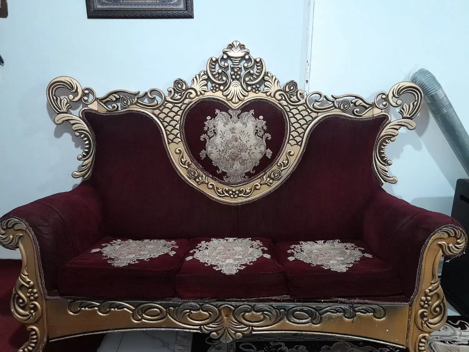 مبل ۷ نفره بدون میز عسلی|مبلمان خانگی و میز عسلی|مشهد, رده|دیوار