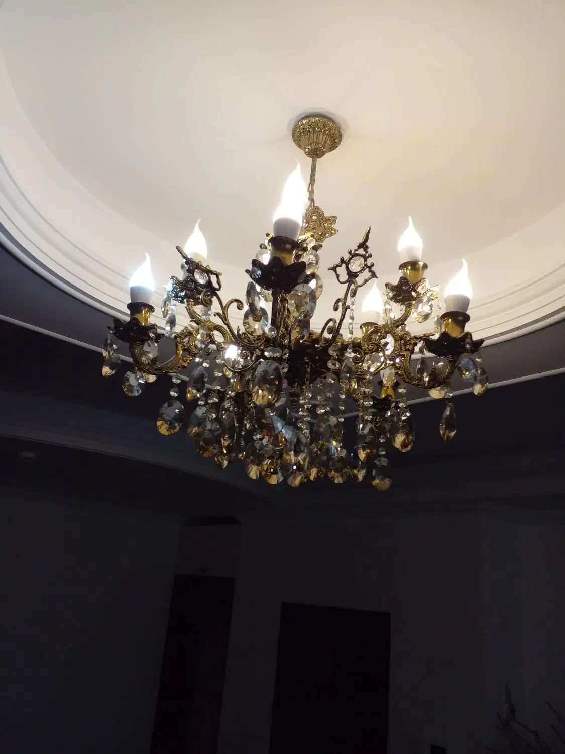 لوستربرنز۵شاخه و۱۰ شعله|لوستر و چراغ آویز|رباطکریم, رباطکریم|دیوار