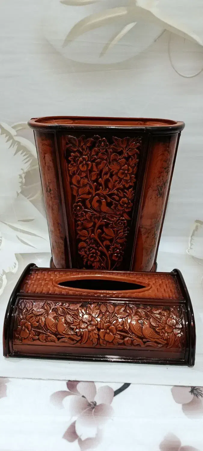 جا دستمال وسطل قدیمی|کلکسیون اشیاء عتیقه|ارومیه, |دیوار