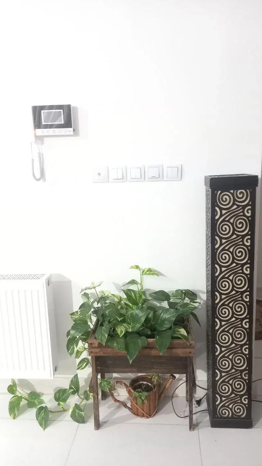 آباژور ایستاده چوبی فانتزی...|چراغ خواب و آباژور|سنقر, |دیوار