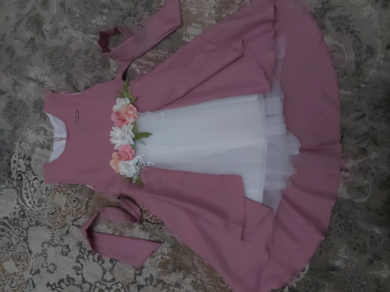 پیراهن مجلسی کرپ مناسب ۲تا ۴سال|کفش و لباس بچه|ساری, |دیوار