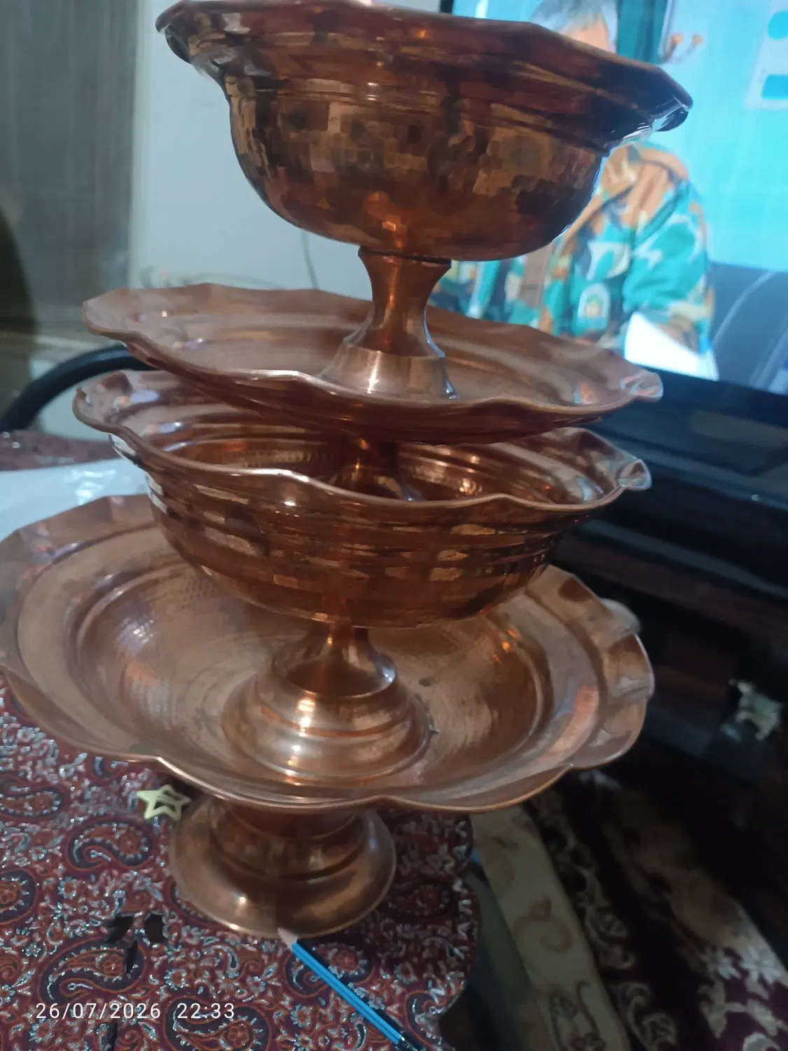 ظرف مسی|ظروف سرو و پذیرایی|قزوین, |دیوار