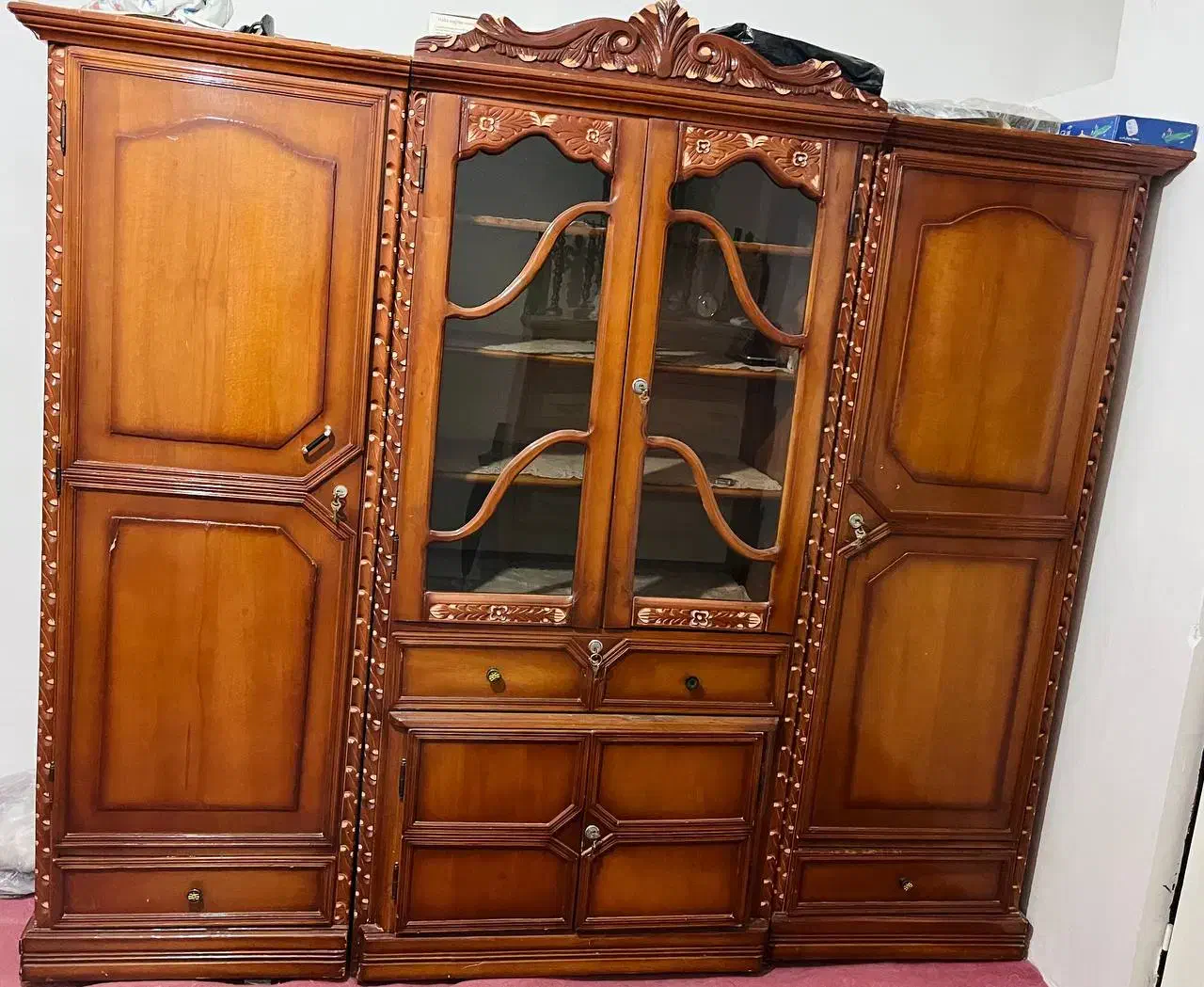 کمد سه تیکه در حد نو|جاکفشی، کمد، دراور|جلفا, |دیوار