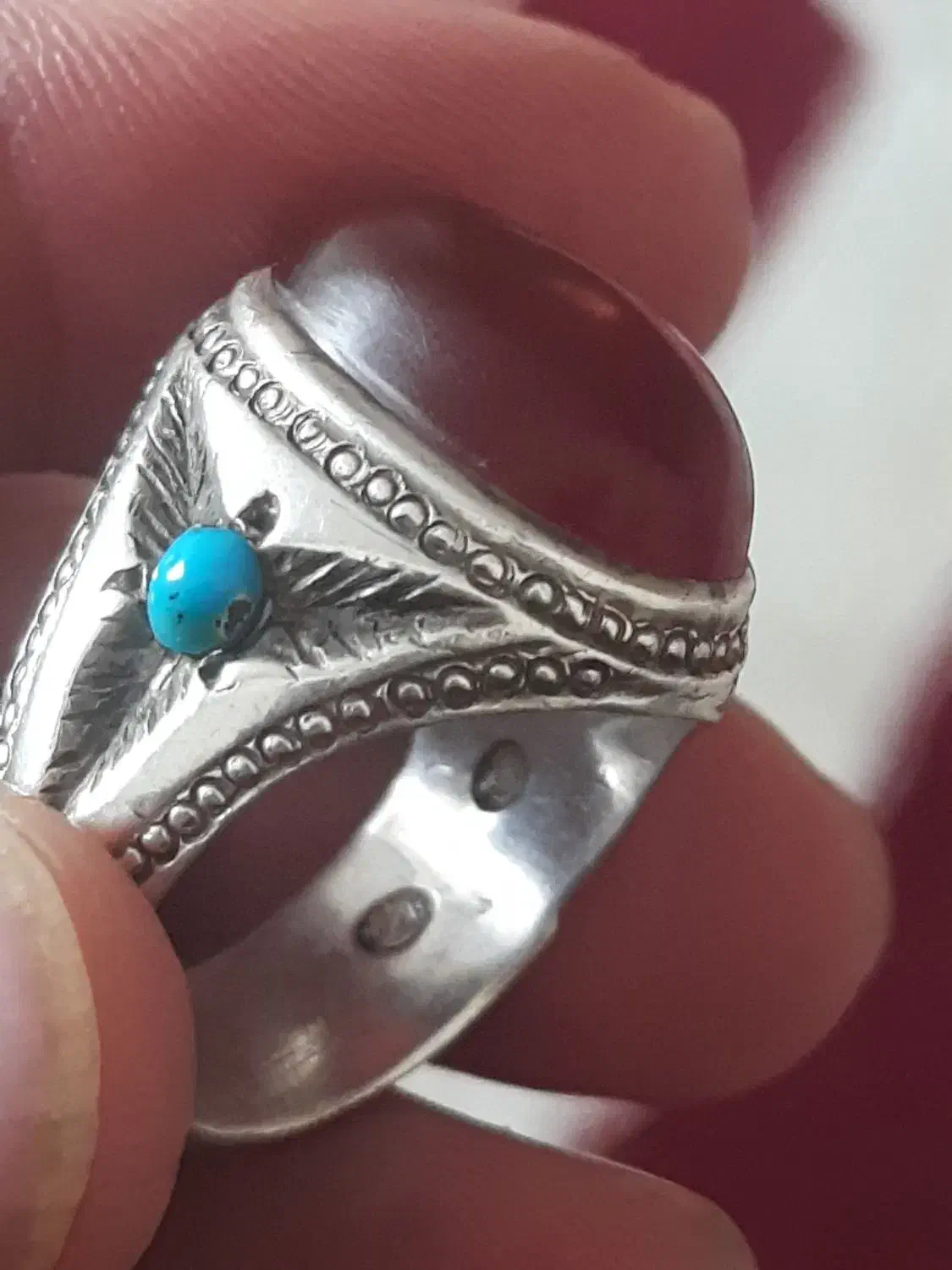 انگشتر عقیق و یاقوت|جواهرات|خمینی‌شهر, |دیوار