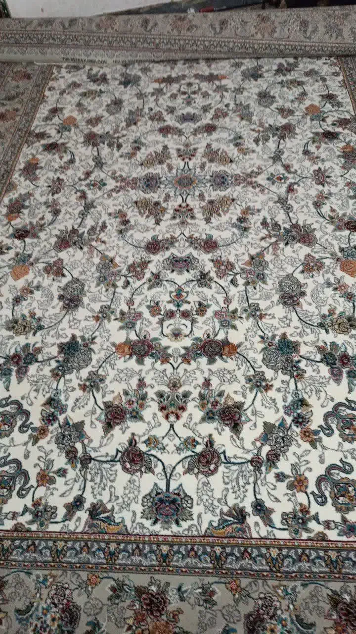 چهارتا فرش کرم 6متری دونه ای 7|فرش|نورآباد, |دیوار