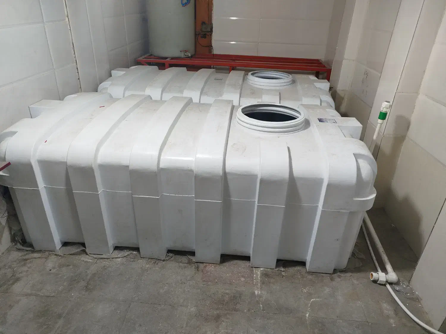 فروش فوری دو عدد منبع مکعبی ۱۵۰۰ لیتری|مصالح و تجهیزات ساختمان|شیراز, شریفآباد|دیوار