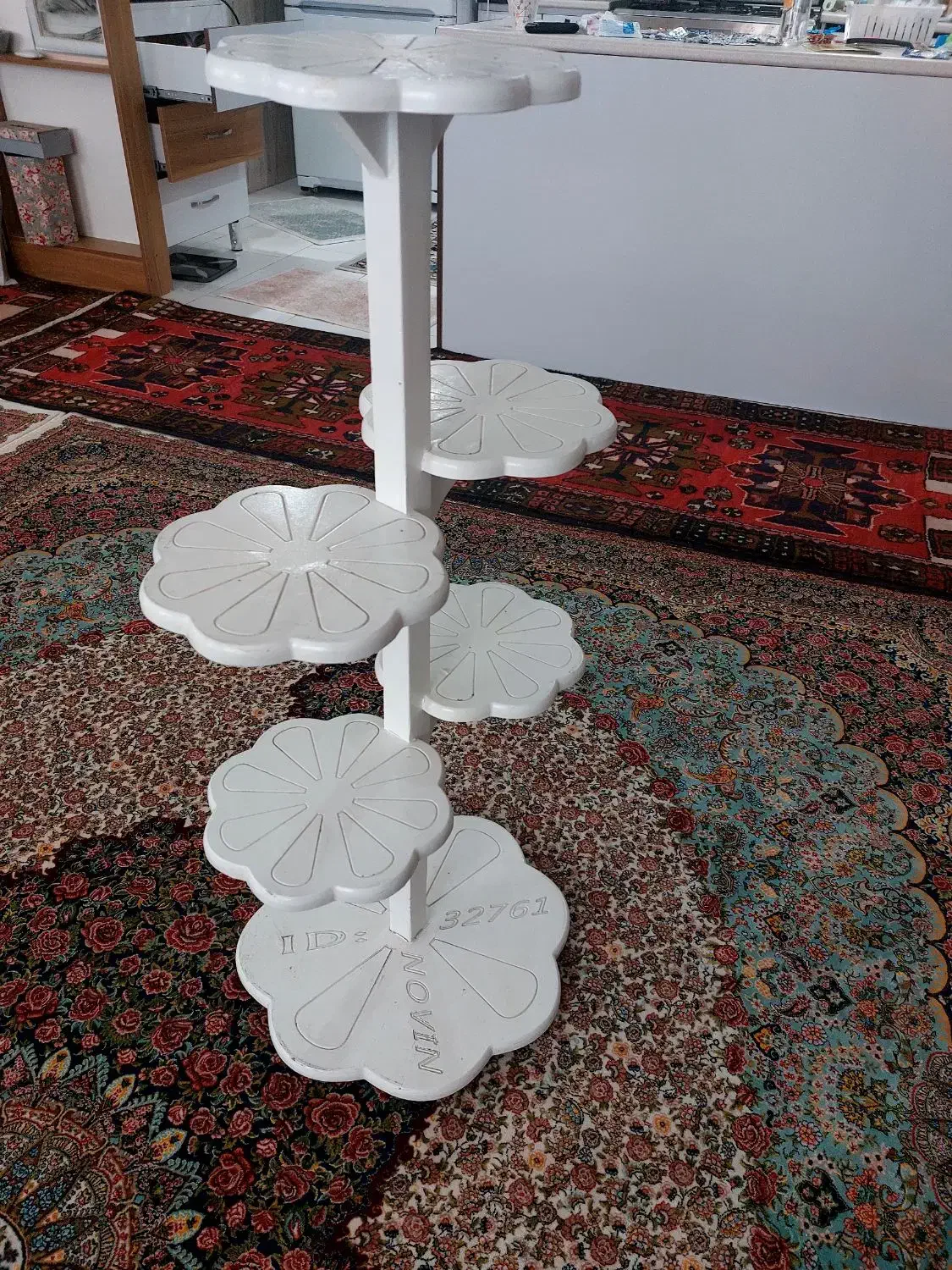 پایه قابلمه/چوبی|آب‌چکان و نظم‌دهنده ظروف|هشتگرد, شهرک ولیعصر (مصلی)|دیوار