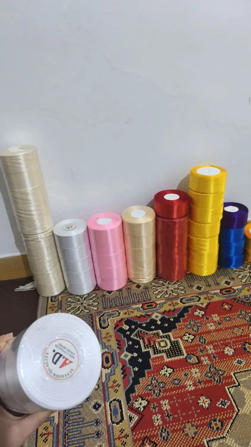 روبان ساتن ۴سانتی ۳۶یاردی|لوازم خیاطی و بافتنی|رباطکریم, رباطکریم|دیوار