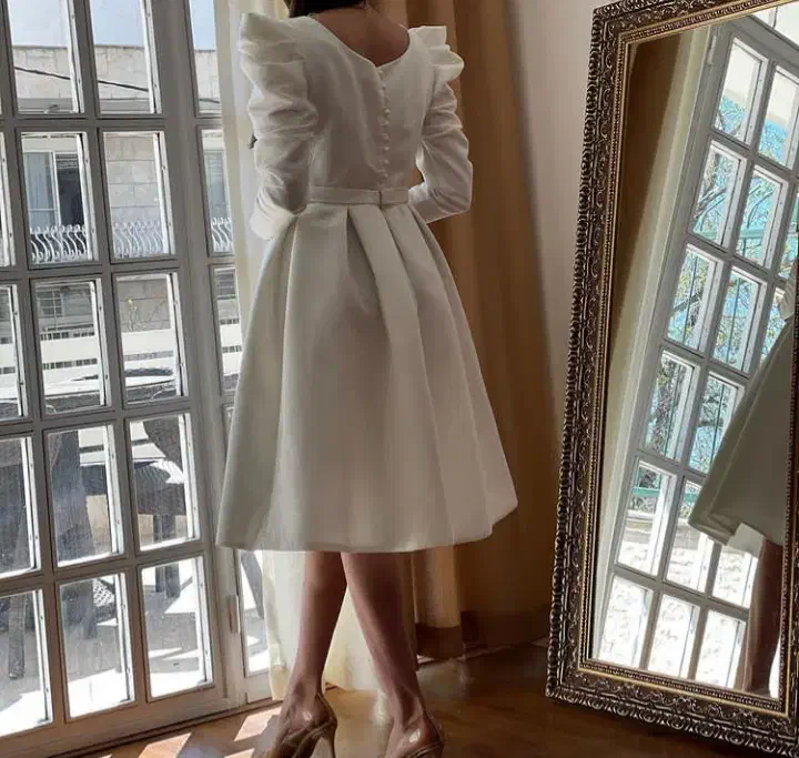 پیراهن مجلسی آستین پفی بسیار شیک .مزونی|لباس|تهران, مختاری|دیوار