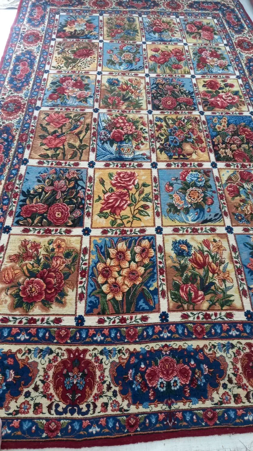 قالی دستبافت ۶ متری|فرش|شهرکرد, |دیوار